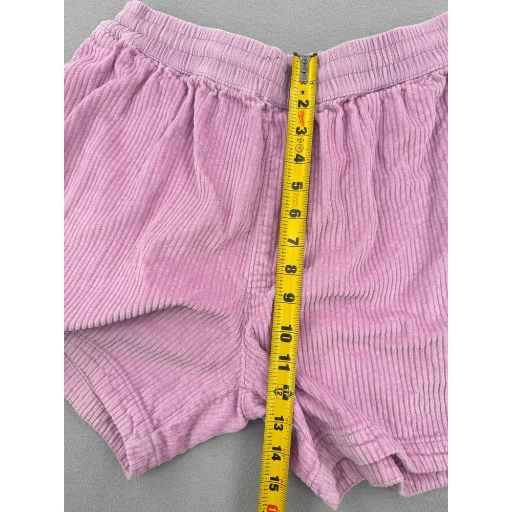 Urban Outfitters Mens Pink Corduroy Shorts Elastic Waist Size M Streetwear Skate